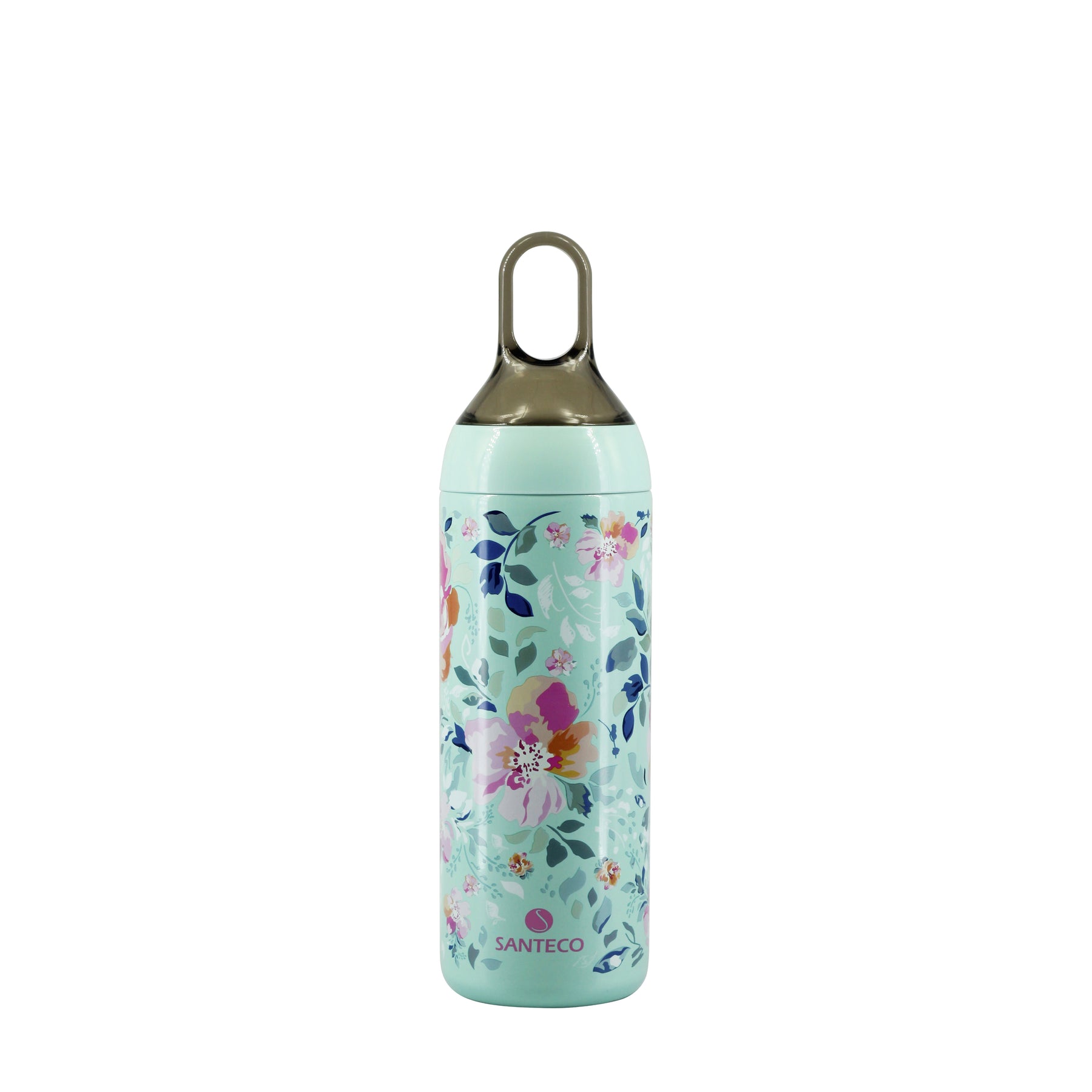 SANTECO Yoga Art Series Thermal Bottle, 17 oz, Stainless Steel, Vacuum Insulated