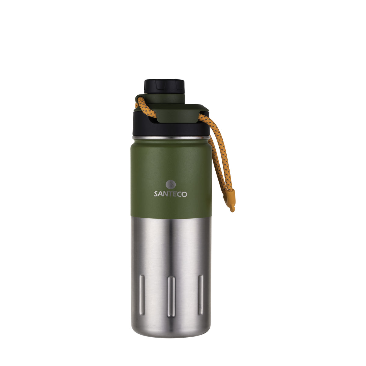 SANTECO Ktwo Sports Bottle, 17 oz, Stainless Steel, Vacuum Insulated
